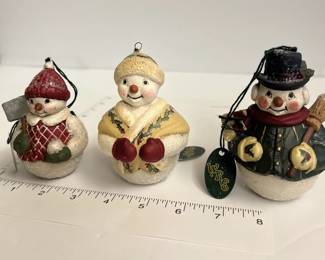 Walnut Ridge Collectables 1996  collectible snowman Set Of 3