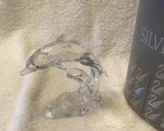 Swarovski Crystal 221628 Maxi Dolphin 7644 000 004 W/Box. 003-017