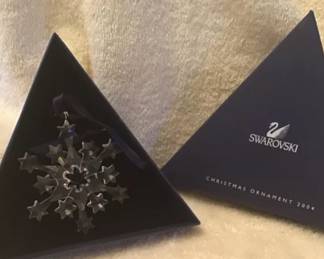 2004 SWAROVSKI Annual Edition Snowflake Christmas Ornament 631562 - MIB 003-012