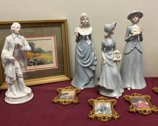 Victorian regal Figurines Made In Taiwan, Harvey Knox Made In Japan, And Norleans Japan  Decor