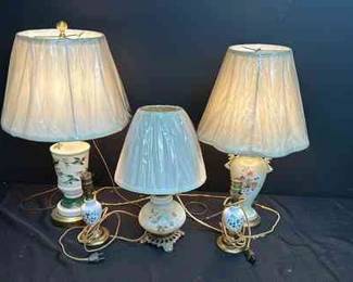 Five Vintage Lamps