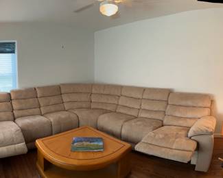 7 Seat Sectional w/ Reclining Ends