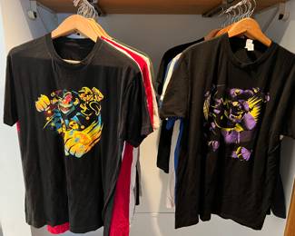 T-shirts w/front graphics Marvel & more