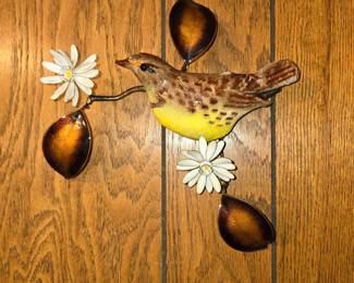 Enamel Bird wall hanging