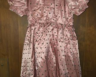 Vintage Girl's dress with ruffle lining