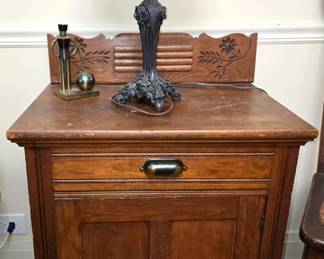 Antique cabinet, Lamp