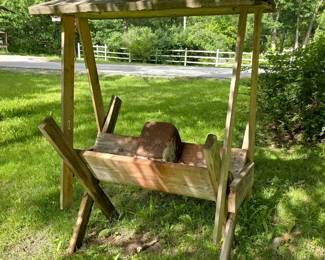 Wooden Deer Feeder