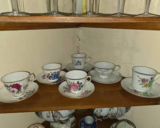 Teacups and saucers