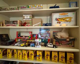 cars, trucks, and plane toys