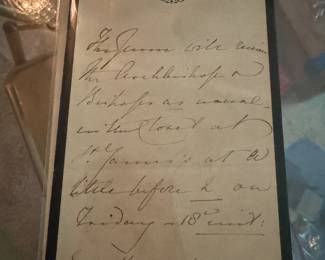 Two letters written on Buckingham Palace and Windsor Castle Stationary c. 1843-1860. Written by an attendant of Queen Victoria.