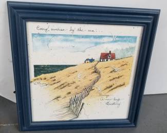 Summer by the sea scene