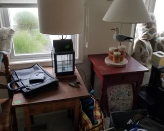 Accent tables and unique table lamps