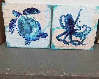 Se creatures on canvas