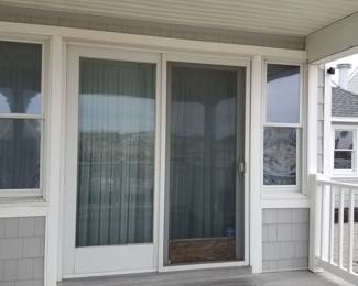 Sliding glass doors
