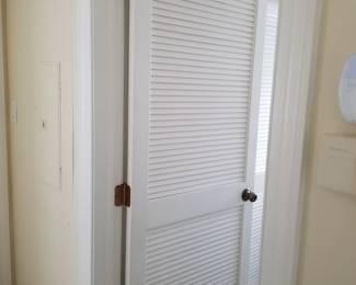 Louvered door
