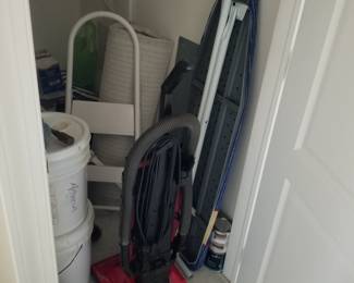 Vacuum cleaner, ironing board & household aids
