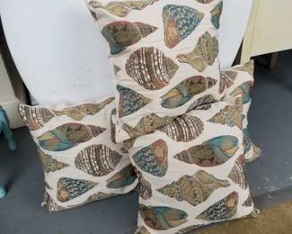 Seashell pillows