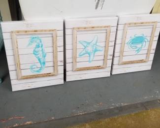 Aquatic art on canvas