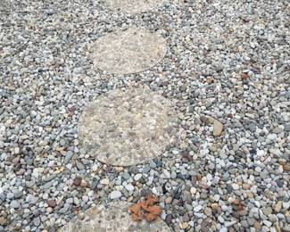 Circular stepping stones