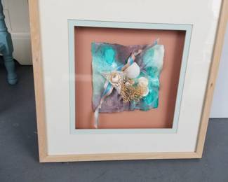 Papier mache & seashell art