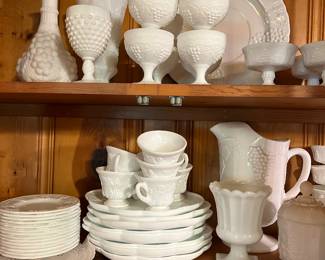 Huge Milk Glass Collection