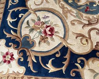 Hand Carved Chinese Wool Rug