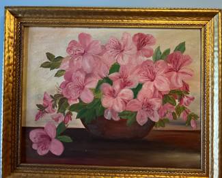 Oil on Canvas Azaleas