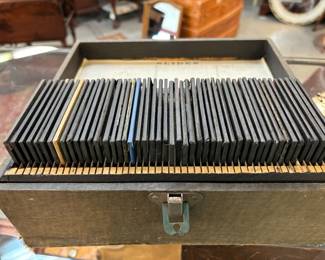 Historical Kansas City Lantern slides. (49(  List provided in next photo.  Price is firm