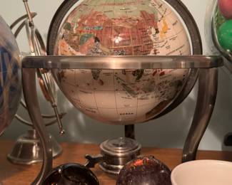 Gemstone and other world globes