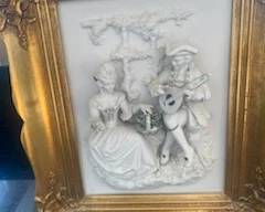 Dresden picture in gold frame$50.00 each 