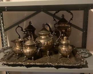 Silverplate 7 piece set $150.00