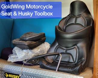 Motorcycle seat, Misc. parts and Motor clothes and gloves 