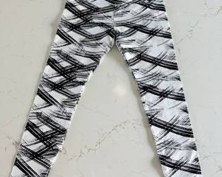 White with Black lines Women’s Athletic Pants Signature Series 