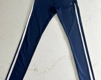 Navy and White Stripe Athletic Pants 