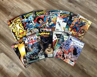 Vintage DC Comics – Superman Batman Wonder-Woman – 14 Comics!