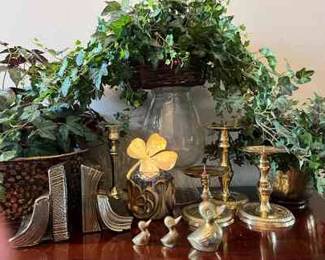 Gold Decor and Greenery