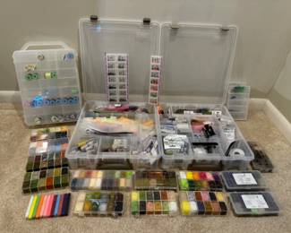 Fly Tying Bonanza of Crafting Supplies