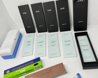 Several Shapton GlassStone Sharpening Stones +