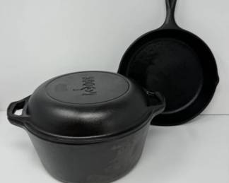 Lodge Cast Iron Dutch Oven & Pan