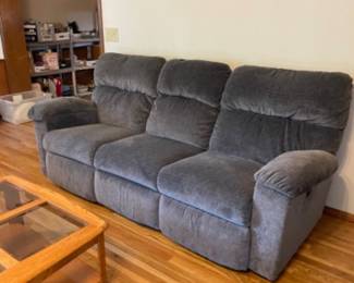 Reclining sofa 86 inches long to outside arms and 70 inside