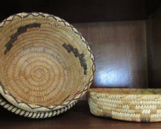 Native woven baskets