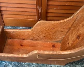 Wooden Doll Bed