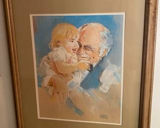 Granddaughter/Grandfather Print