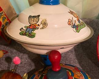 Tin Litho Toy Tops