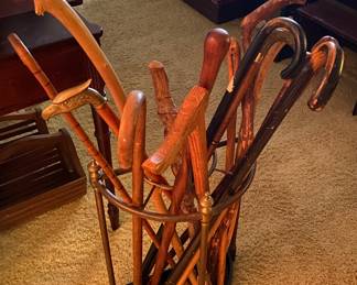 Assorted Canes and Walking Sticks