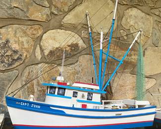 Several Larger Handmade Boats from Harker's Island, N.C. made by Steven C. Lewis