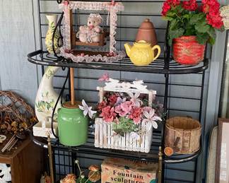 Outdoor Shelf with Garden Accessories