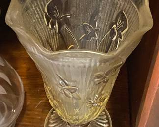 Iris and Herringbone Vase