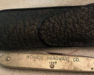 Monroe Hardware Advertising Knife