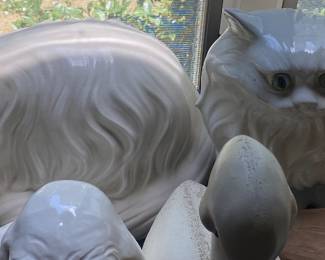 Pair of Cat Figurines